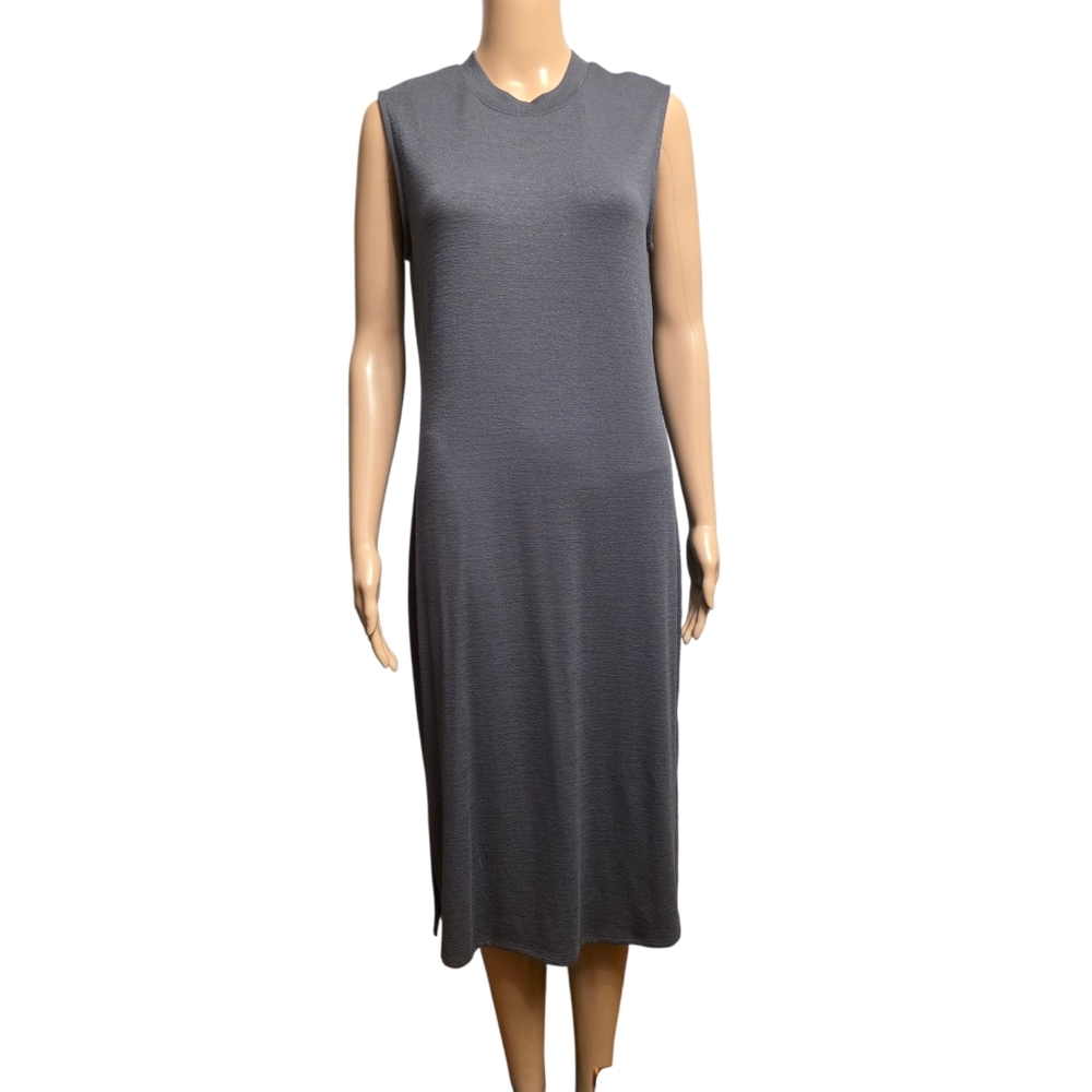 Gray Sleeveless Knit Sweater Dress Size M